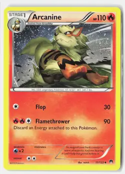 Arcanine 11/122 Uncommon BREAKpoint Pokemon Lightly Played match - Image 1