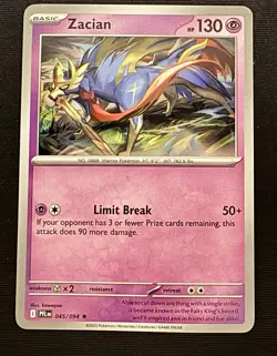 Pokemon Phantasmal Flames 045/094 NON Holo Rare Zacian DECK EXCLUSIVE - Image 1
