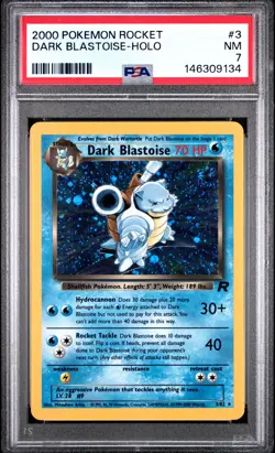 2000 POKEMON ROCKET #3 DARK BLASTOISE-HOLO PSA 7 - Image 1
