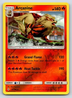 Arcanine 22/214 Holo Rare Unbroken Bonds Pokemon Reverse Holo Near Mint - Image 1