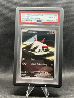💎 PSA 10 2024 Pokemon Larvesta Surging Sparks 196/191 Illustration Rare iR #196 - Image 1