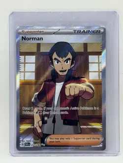 Pokemon TCG Trainer Norman, Par #237, Near Mint Condition - Image 1
