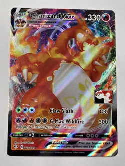 Pokemon Tcg Holo 2022 Charizard VMAX 020/189 Play Pokemon Stamp Darkness Ablaze - Image 1