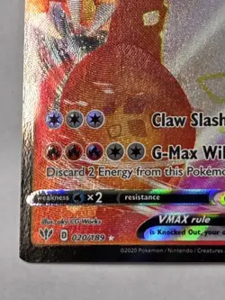 Pokemon Tcg Holo 2022 Charizard VMAX 020/189 Play Pokemon Stamp Darkness Ablaze - Image 5