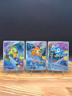 Official Pokemon TCG- Set Of 3 First Partner Illustration- Series 1 Rare Promos - Image 1