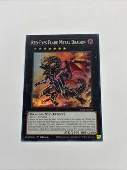 Yu Gi Oh Red-Eyes Flare Metal Dragon (RA01-EN038) Super Rare 1st (NM) - Image 1