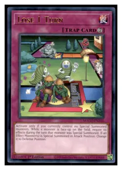 Yu-gi-oh Lose 1 Turn #MAGO-EN160 Rare Maximum Gold LP - Image 1