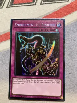 YUGIOH MZTM-EN104 Embodiment of Apophis Collector's Rare 1st Edition NM - Image 1