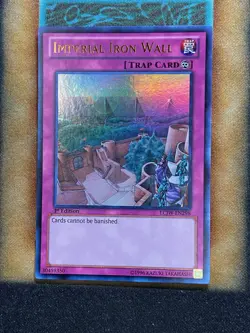Yugioh Imperial Iron Wall LCJW-EN298 Ultra Rare 1st Ed LP - Image 1