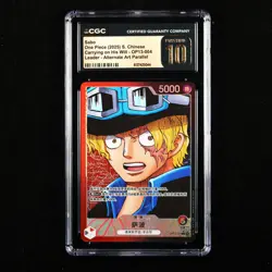 CGC 10 PRISTINE 2025 One Piece CHN Sabo OP13-004 L (Alt Art) - Image 1