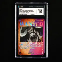 CGC 10 GEM MINT 2023 One Piece JPN Kaido ST04-003 SR SP Ver. - Image 2