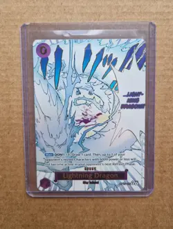 One Piece OP15 Adventure on Kami's Island OP15-077 Lightning Dragon NEAR MINT EN - Image 1