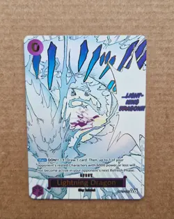 One Piece OP15 Adventure on Kami's Island OP15-077 Lightning Dragon NEAR MINT EN - Image 2