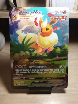 JUMBO Oversized Flareon VMAX Promo Alt Art SWSH180 Pokemon Premium Collection NM - Image 1