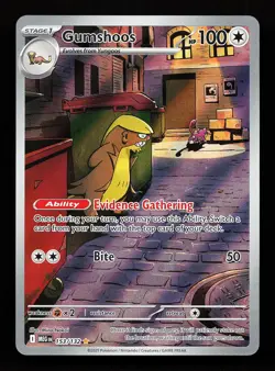 Gumshoos 153/132 Illustration Rare Mega Evolution Pokemon Card - Image 1