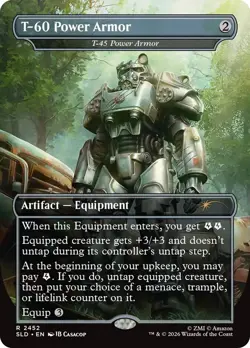 (Both Cards) Maximus Knight Apparent & T-6o Power Armor MTG Secret Lair - Image 2
