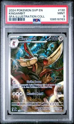 Kingambit 130 Sv: Scarlet & Violet Promo Cards Holo PSA 9 - Image 1
