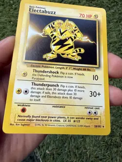 Electabuzz Base Set 20/102 NM/MINT PSA 10 Candidate WOTC Vintage Pokemon Card - Image 4