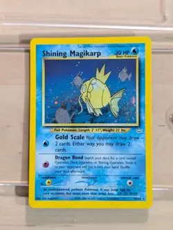 Shining Magikarp Pokemon Neo Revelation 2001 Card #66/64 - Image 3