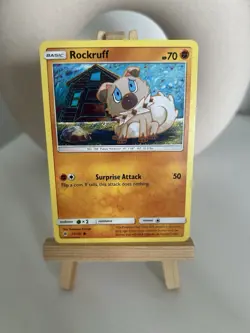 Pokemon Card 75/131 Rockruff Forbidden Light - Image 1