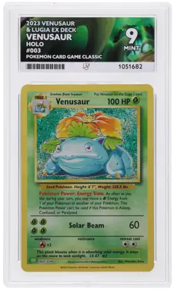 ACE 9 Venusaur Holo Pokemon Card Game Classic 003/034 - Image 1