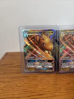 Pokemon TCG Dragonite GX Holo Ultra Rare Card Unified Minds 152/236 - Image 2