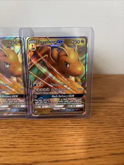 Pokemon TCG Dragonite GX Holo Ultra Rare Card Unified Minds 152/236 - Image 4