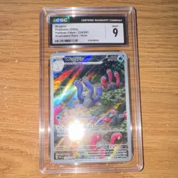 Wugtrio Paldean Fates 224/091 CGC 9 Illustration Rare Holo Pokemon Card - Image 1