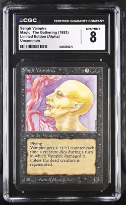 SENGIR VAMPIRE Alpha CGC 8 Vintage MTG [Nostalgium] - Image 1