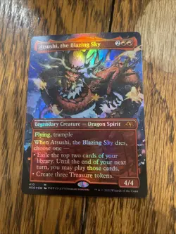 Atsushi, The Blazing Sky Kamigawa: Neon Dynasty Borderless Foil NM MTG - Image 2