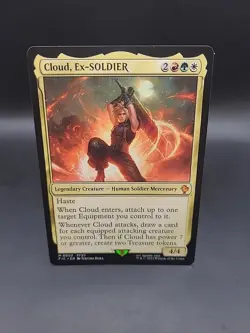 MTG ~ Cloud, Ex-SOLDIER Regular ~ Final Fantasy ~ Near Mint ~ Mythic - Image 1
