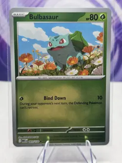 Bulbasaur 001/132 Reverse Holo Pokemon Mega Evolution NM - Image 1