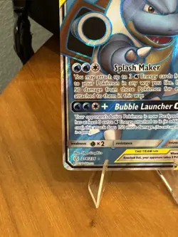 Pokemon TCG Blastoise & Piplup GX 214/236 Cosmic Eclipse 2019 Alt Art Tag Team - Image 5
