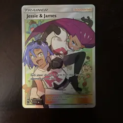 Pokemon TCG Jessie & James Hidden Fates Holo Full Art Ultra Rare - Image 1