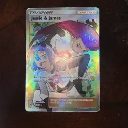 Pokemon TCG Jessie & James Hidden Fates Holo Full Art Ultra Rare - Image 2