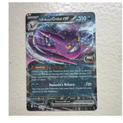 Pokemon Team Rocket's Crobat ex 122/182 Sv10 Destined Rivals Double Rare Holo 3… - Image 1