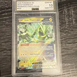 Pokemon Iron Thorns ex 077/167 Sv06: Twilight Masquerade Double Rare Holo AGS 10 - Image 1
