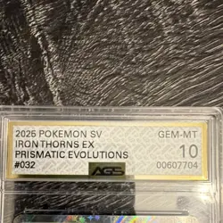 Pokemon Iron Thorns ex 077/167 Sv06: Twilight Masquerade Double Rare Holo AGS 10 - Image 3