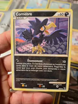 Murkrow 58/90 HS Undaunted 2010 French NM Non-Holo Pokemon TCG - Image 1
