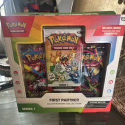 Pokemon TCG First Partner Illustration Collection Series 1 Box 2021 3 Promo - Image 1