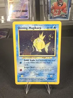 Shining Magikarp *DOUBLE HOLO ERROR* Pokemon Neo Revelation Unlimited #66 - Image 1
