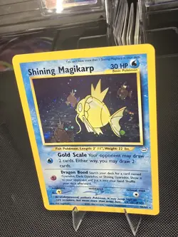 Shining Magikarp *DOUBLE HOLO ERROR* Pokemon Neo Revelation Unlimited #66 - Image 3