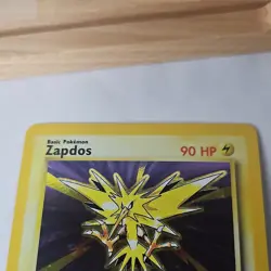 Pokemon TCG Zapdos Base Set Holo Rare 16/102 1999 Very Good Cond. NM - Image 3