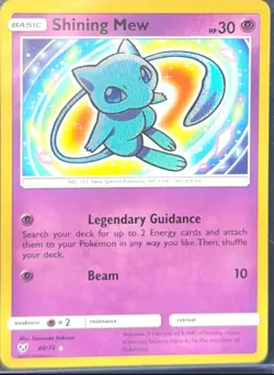 Pokemon TCG Shining Mew 40/73 Shining Legends Shiny Holo Rare - 2017 - Image 3