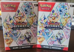 Pokemon TCG Prismatic Evo Booster Bundle (2) + Surprise Box Promo Set Sealed - Image 4