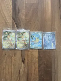 Nintendo Pokemon 151 Promo Lot: Eevee x2, Blastoise ex, Poliwhirl Holo (4) - Image 1