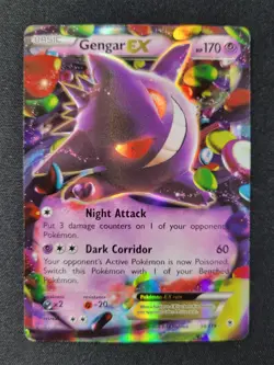 Pokemon Gengar EX XY Phantom Forces 34/119 Ultra Rare Holo 170 HP - Image 1