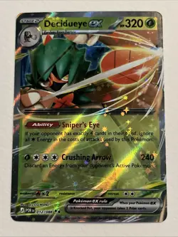 Decidueye ex 012/088 Double Rare Perfect Order Pokemon Near Mint - Image 1