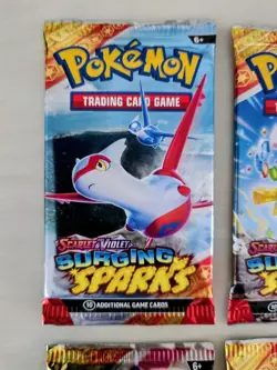 Pokemon Scarlet & Violet Surging Sparks Booster Pack X 4 Factory Sealed New - Image 4