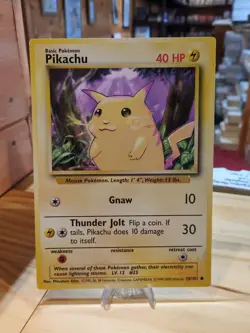 Pikachu Jumbo Promo Pl 58/102 1999-2000 Base Set Not For Play Use Pokemon - Image 1